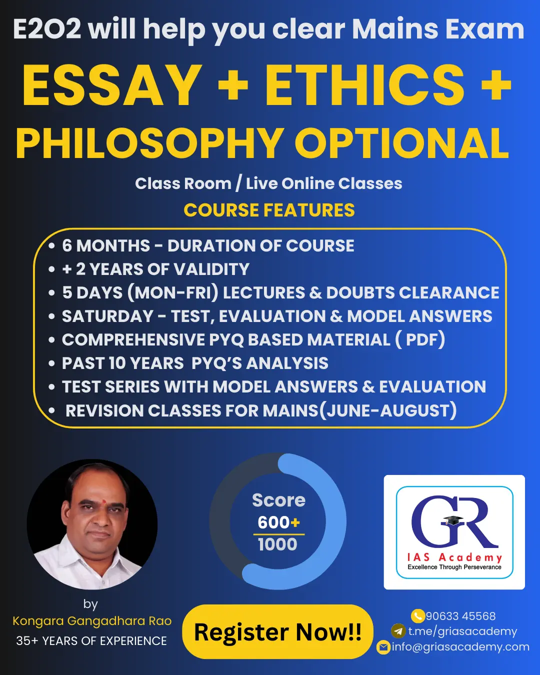 UPSC Essay, Ethics and Philosophy Optional